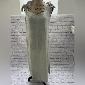 Valentina Naldi 100% Linen tie strap dress